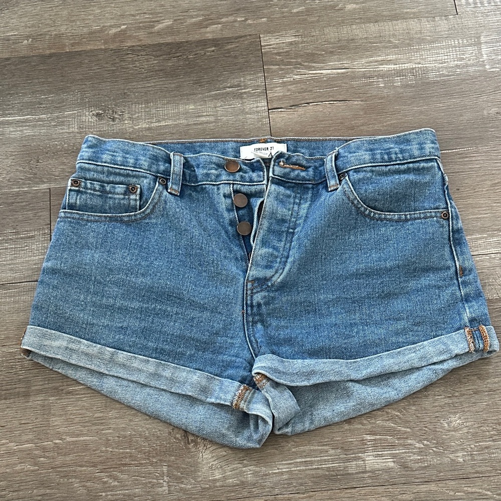 Forever 21 Classic Blue Jean Shorts
